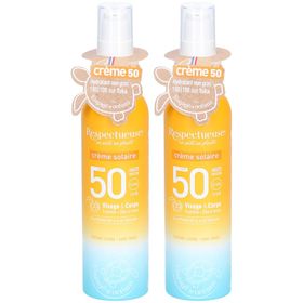 RESPECTUEUSE CR SOL SPF50 100ML x2