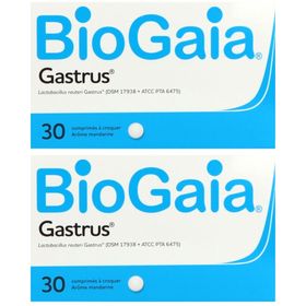 GASTRUS BIOGAIA - Complément alimentaire au Lactobacillus reuteri Gastrus. Boite de 30 com