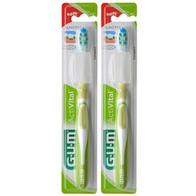 GUM ACTIVITAL BROSSE À DENTS - Brosse à dents à tête compacte, avec capuchon de protection