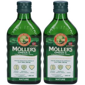 Möller's Omega 3 Huile de Foie de Morue Sans Arôme