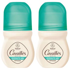 ROGÉ CAVAILLÈS DERMATO 48H DÉODORANT ROLL-ON - Déodorant roll-on 48 H.  - fl 50 ml x2