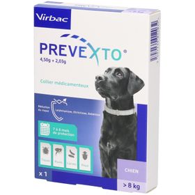 Virbac Prevexto® Collier médicamenteux pour chiens de plus de 8 kg