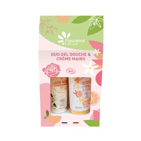 FLEURANCE Duo Gel Douche et Crème Mains Agrumes & Fleur d'Oranger