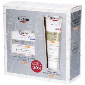 EUCERIN Hyaluron-Filler Elasticity Soin de Jour SPF30 + Crème Mains Anti-Taches & Anti-Âge SPF30