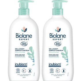 Biolane Expert - Gel Corps & Cheveux Bio - Peaux Sensibles - 500ml