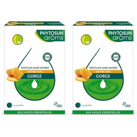 Phytosun Arôms Pastilles Gorge Sans Sucres Miel 24 Pastilles