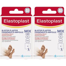 ELASTOPLAST PIED - AMPOULE MIX PACK - 5 pansements mixte