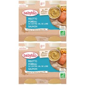 Babybio RISOTTO POIREAU DU CENTRE-VAL DE LOIRE SAUMON dès 8 mois