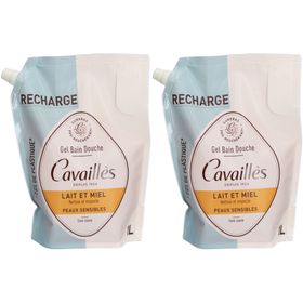 Cavaillès Recharge Gel Bain Douche Laitr et Miel