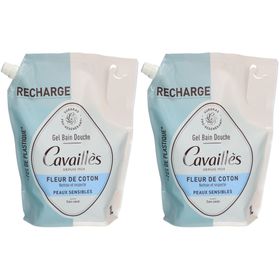 Cavaillès Recharge Gel Bain Douche Fleur De Coton