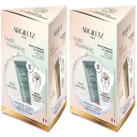 argiletz TRIO masques d'Argile (blanche, verte, jaune)