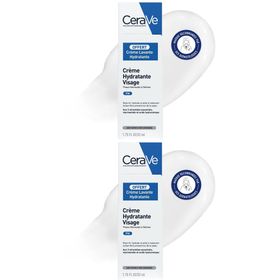 Cerave Lotion Hydratante Visage Peaux Normales à Sèches + Crème Lavante