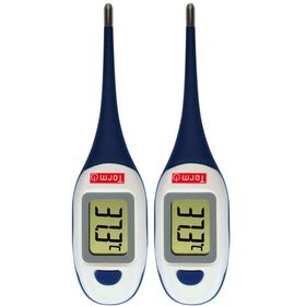 TORM - Thermomètre Flexible - Grand Ecran - Prise de température rectale, axillaire ou buccale - Thermomètre classique - 1 unité