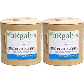 Argalys Zinc Bisglycinate Vit C, B6 & Sélénium, Méthionine