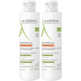 A-DERMA EXOMEGA CONTROL Gel moussant émollient Visage & Corps