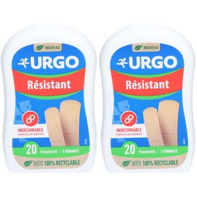 URGO Résistant - Pansement prédécoupé, support tissu élastique, 2 formats