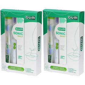 GUM Sonic Daily - Brosse à dents électrique sonique
