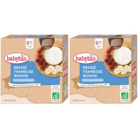 Babybio BRASSÉ FRAMBOISE BANANE dès 6 mois