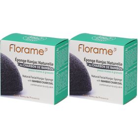 Florame Éponge Konjac au Charbon de Bambou