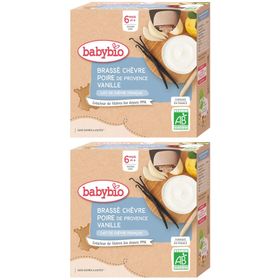 Babybio BRASSÉ CHÈVRE POIRE DE PROVENCE VANILLE dès 6 mois