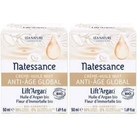 Natessance Crème de Nuit Anti-Âge Globale Bio Lift’Argan