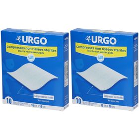 URGO Compresses stériles Non-tissées 10 cm x 10 cm