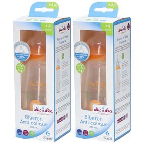 LUC ET LÉA Biberon anti-colique +4 mois