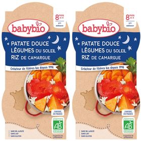 Babybio PATATE DOUCE LÉGUMES DU SOLEIL RIZ DE CAMARGUE dès 8 mois