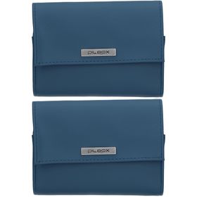 PILBOX LIBERTY FAUVE/PETROLE - Pilulier hebdomadaire - 4 compartiments par jour - sécurité nuit