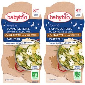 Babybio ECRASÉ DE POMME DE TERRE DU CENTRE-VAL DE LOIRE COURGETTE DE NOTRE FERME & PARMESAN dès 8 mois