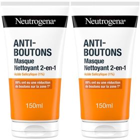 Neutrogena 2-en-1 Nettoyant Exfoliant & Masque Anti-Imperfections