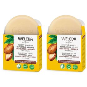 WELEDA Shampooing Solide Réparation & Soin - Beurre de Karité + Huile d'Argan