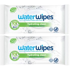 WATERWIPES Lingettes hydratantes à l'aloé vera