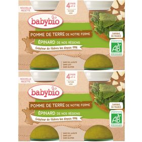 Babybio POMME DE TERRE DE NOTRE FERME EPINARD DE NOS RÉGIONS dès 4 mois
