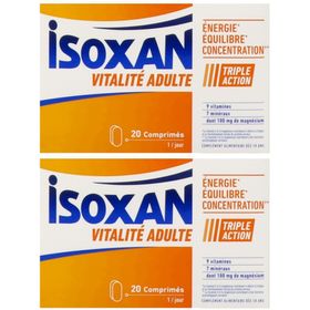Isoxan Vitalité Adulte Triple action : Energie, équilibre et concentration