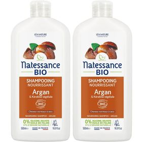Natessance Shampooing Nourrissant Réparateur Argan et Kératine Végétale