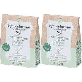 Respectueuse Mon Nettoyant Visage Solide PURIFIANT Bio