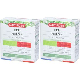 Superdiet Fer + Acérola goût fruité fatigue