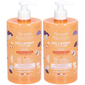 BeauTerra Gel Lavant Bébé Bio Délicatement Parfumé