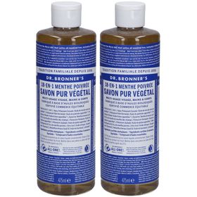 DR BRONNER'S savon liquide menthe poivrée