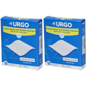 URGO Compresses stériles Non-tissées 7,5 cm x 7,5 cm
