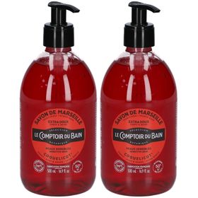 Le Comptoir du Bain Savon traditionnel de Marseille Coquelicot