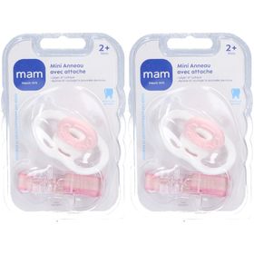 MAM Mini Anneau de dentition avec attache 2 mois et +