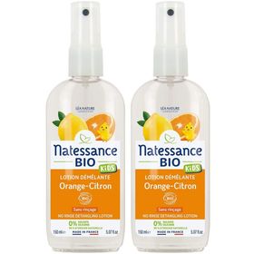 Natessance Kids Démêlant Sans Rinçage Bio Orange Citron
