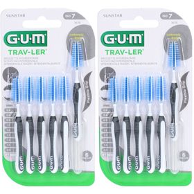 Brosses interdentaires Gum® Trav-Ler ISO7 2,6 mm - Protection antibactérienne