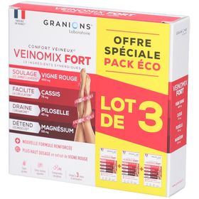 Granions Veinomix fort Lot de 3 mois