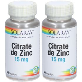 SOLARAY Citrate de Zinc 15 mg