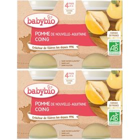 Babybio POMME DE NOUVELLE-AQUITAINE COING DE PROVENCE dès 4 mois