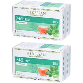 Herbesan Bio Mélisse Infusion Sommeil Serein
