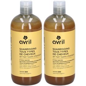 Avril Shampooing Tous types de cheveux Sans tensio-actifs sulfatés